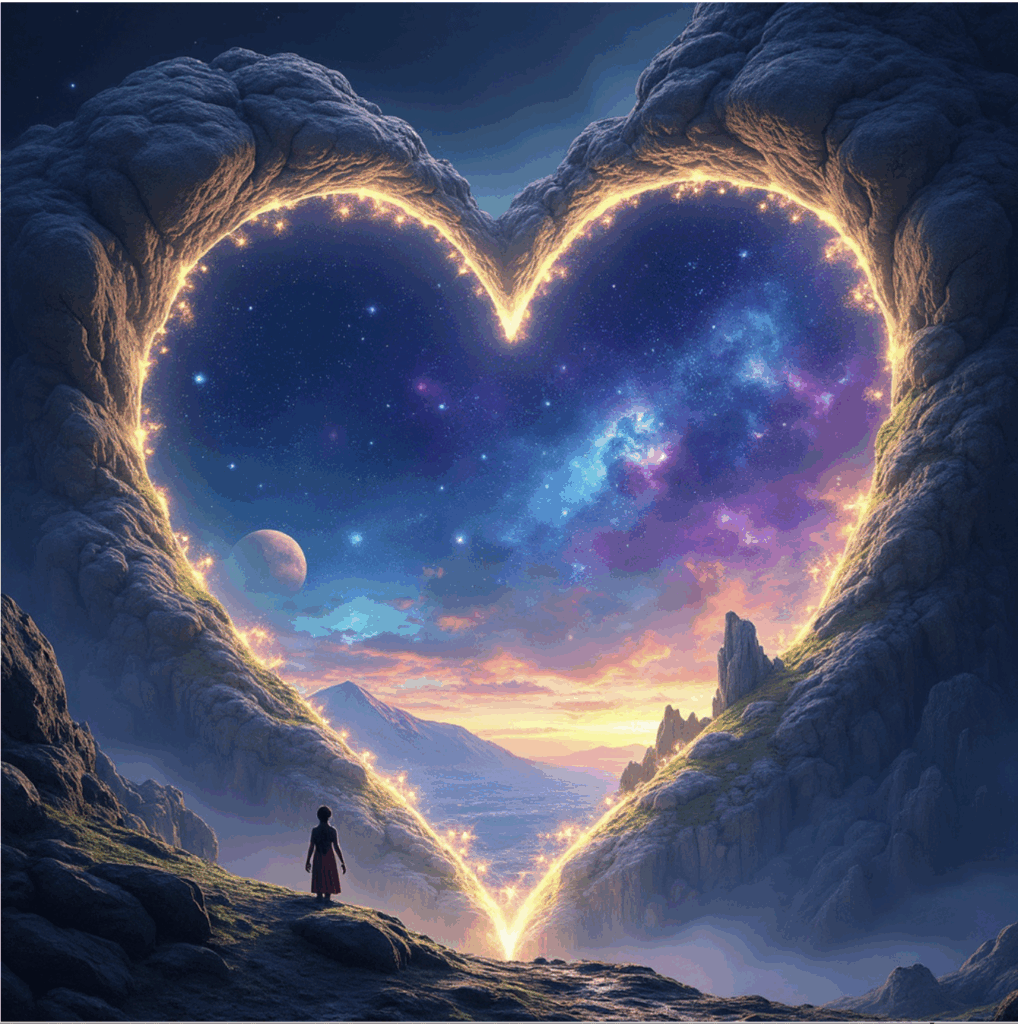 One needs an open heart to see beyond the veil.