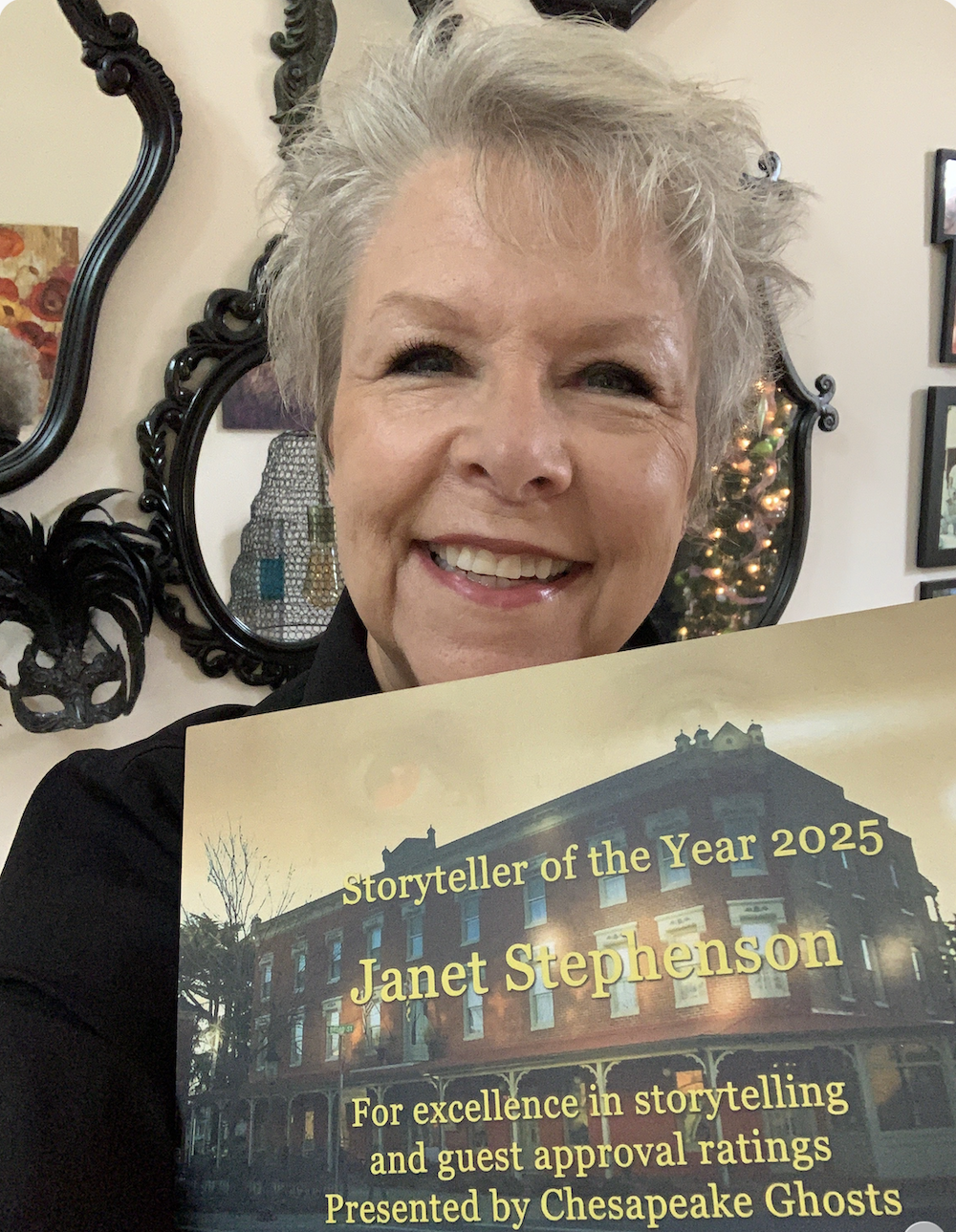 Janet Stephenson is Chesapeake Ghosts 2025 Storyteller of the Year.
