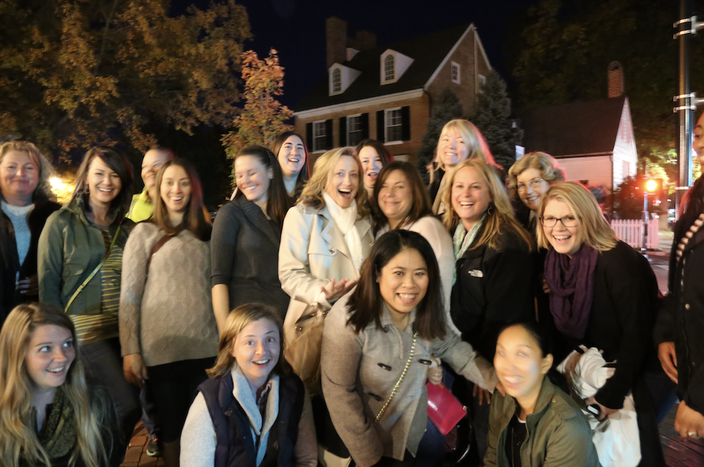 Guests on the Easton Ghost Tour - with Chesapeake Ghosts