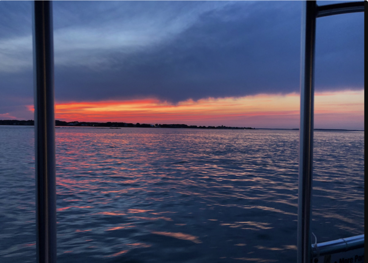 Sunset on Sinnepuxent Bay - off Assateague Island