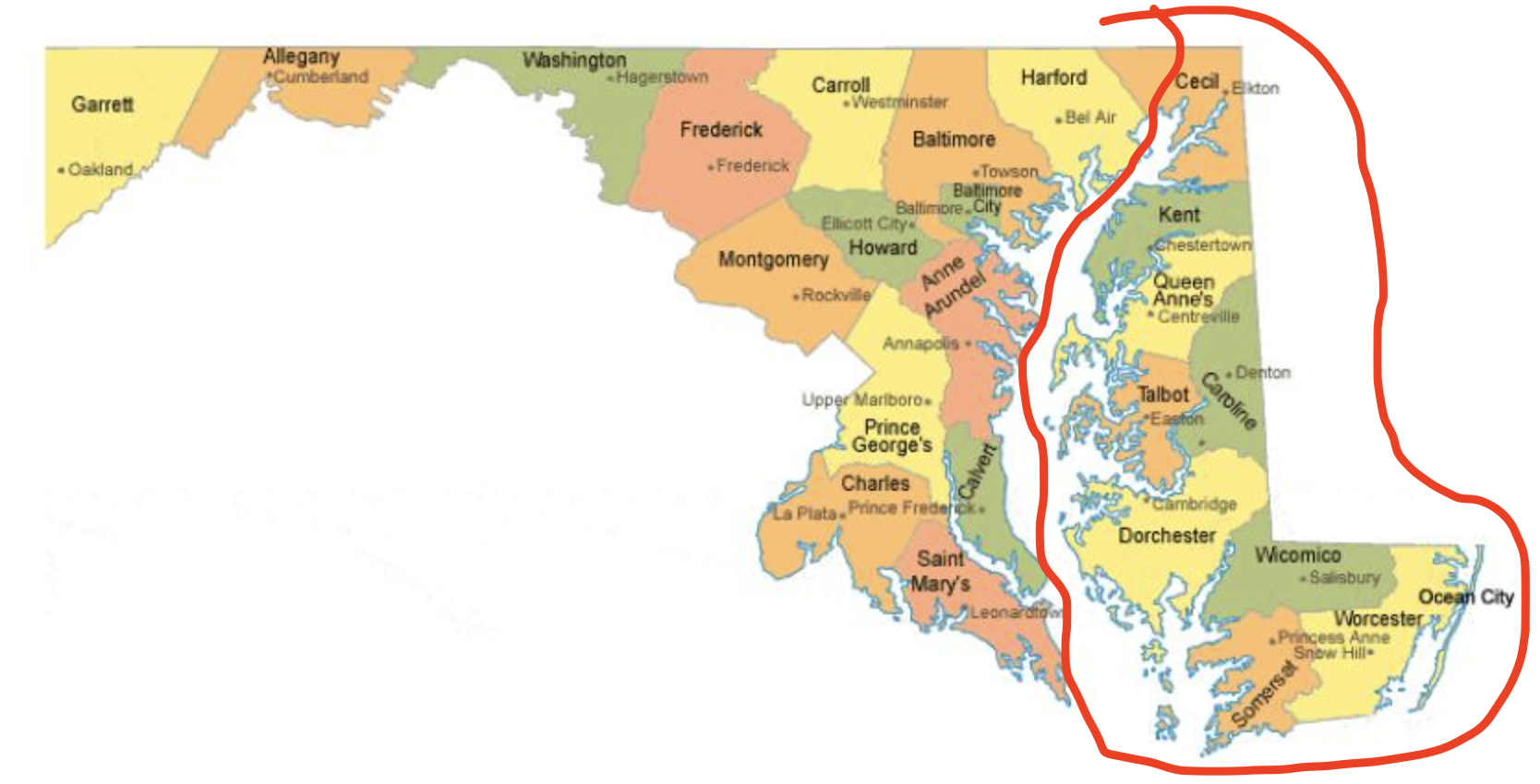 Maryland's Eastern Shore